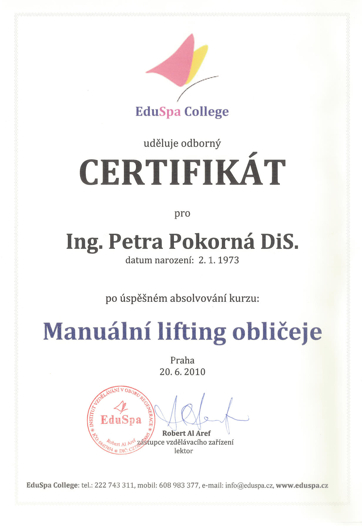 Certifikat-manualni-lifting-obliceje